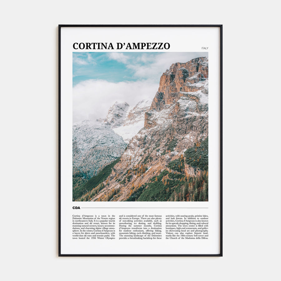 Cortina d'Ampezzo Travel Color Poster