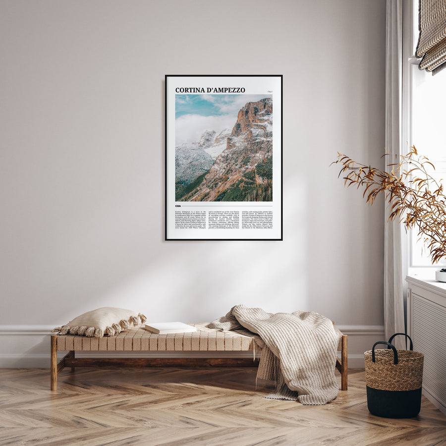 Cortina d'Ampezzo Travel Color Poster