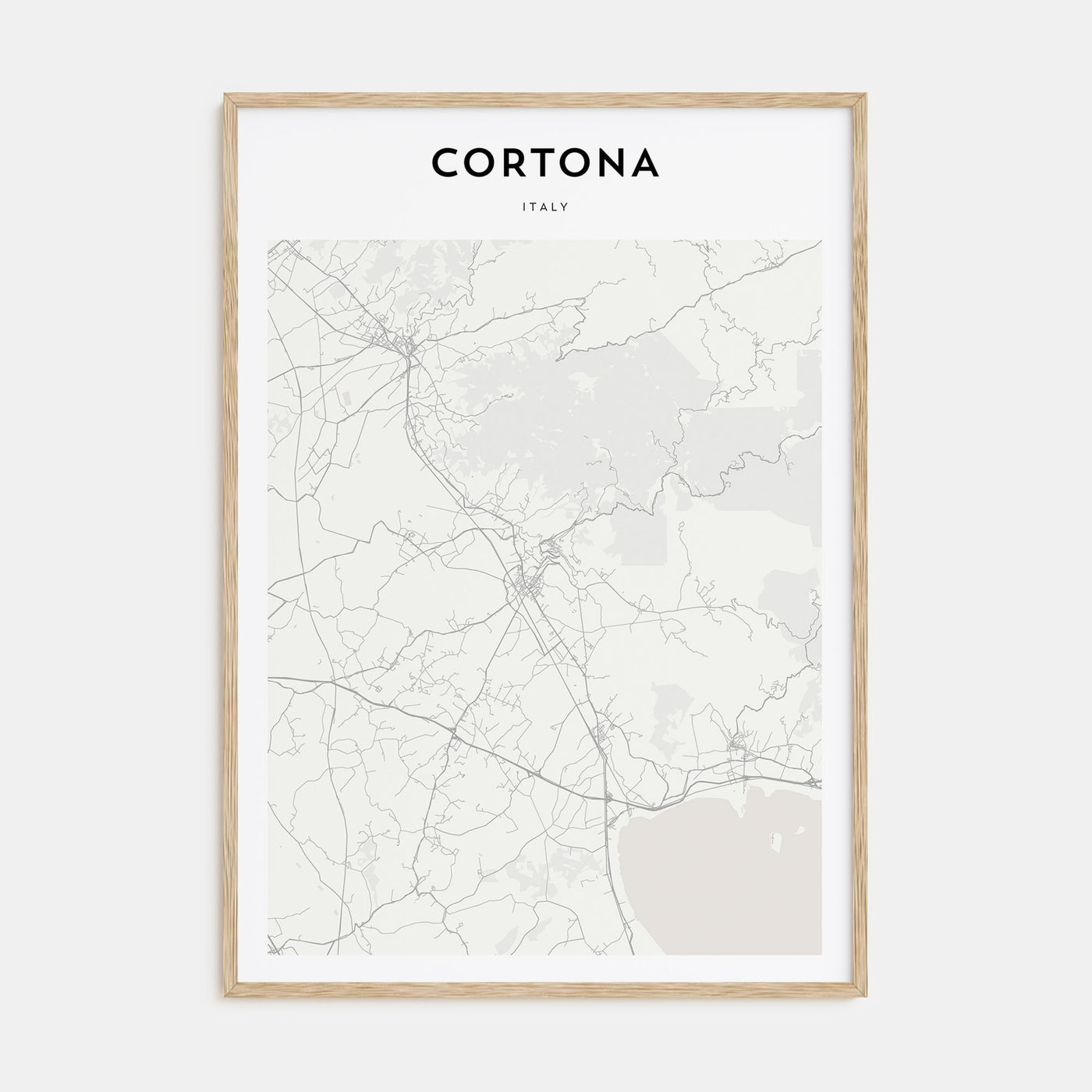 Cortona Map Portrait Poster