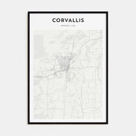 Corvallis Map Portrait Poster