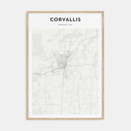 Corvallis Map Portrait Poster