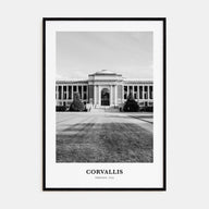 Corvallis Portrait B&W Poster