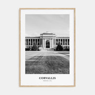 Corvallis Portrait B&W Poster