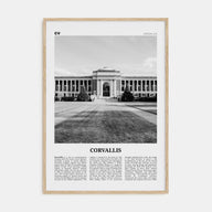 Corvallis Travel B&W Poster