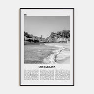 Costa Brava Travel B&W Poster