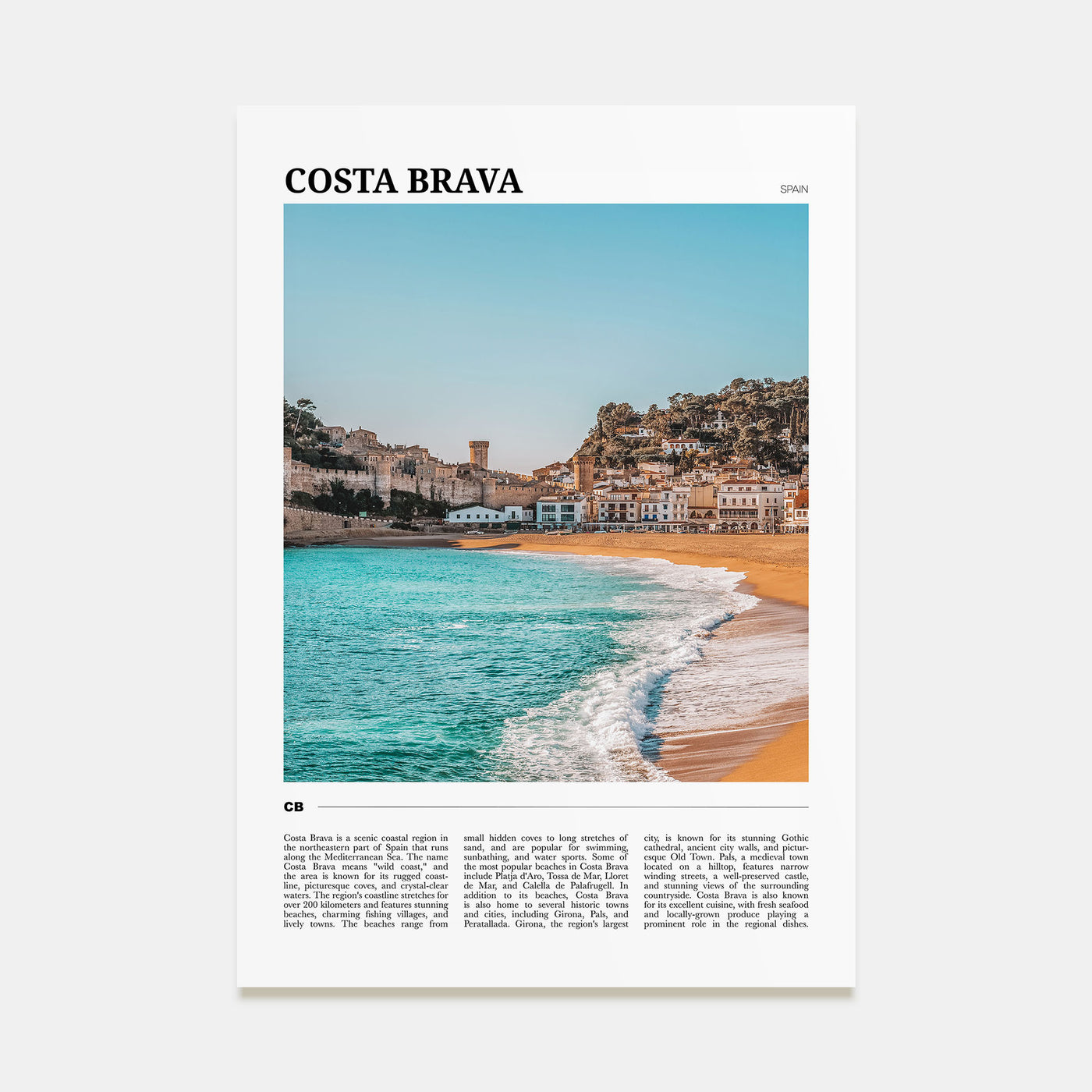 Costa Brava Travel Color No 1 Poster