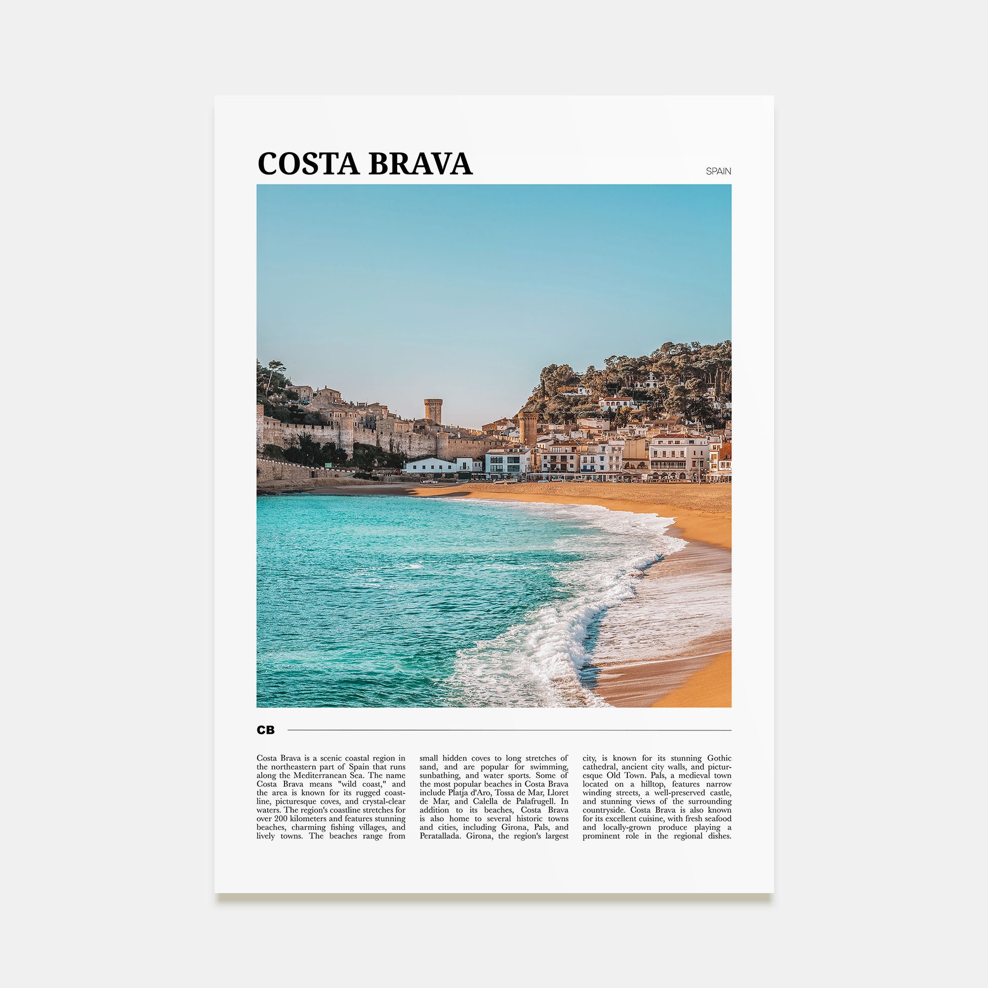 Costa Brava Travel Color No 1 Poster