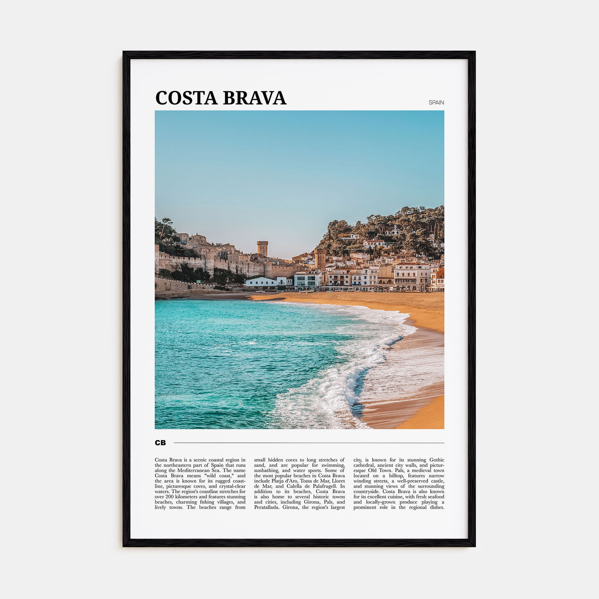Costa Brava Travel Color No 1 Poster