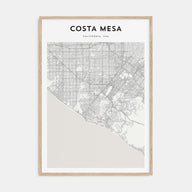 Costa Mesa Map Portrait Poster