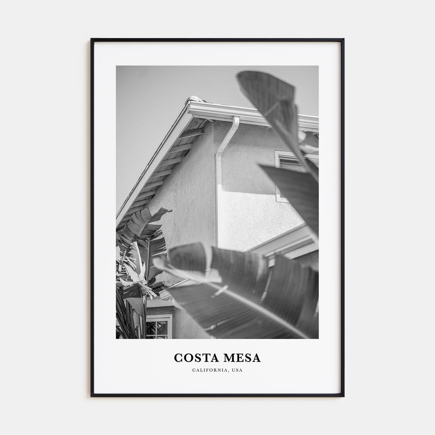 Costa Mesa Portrait B&W Poster