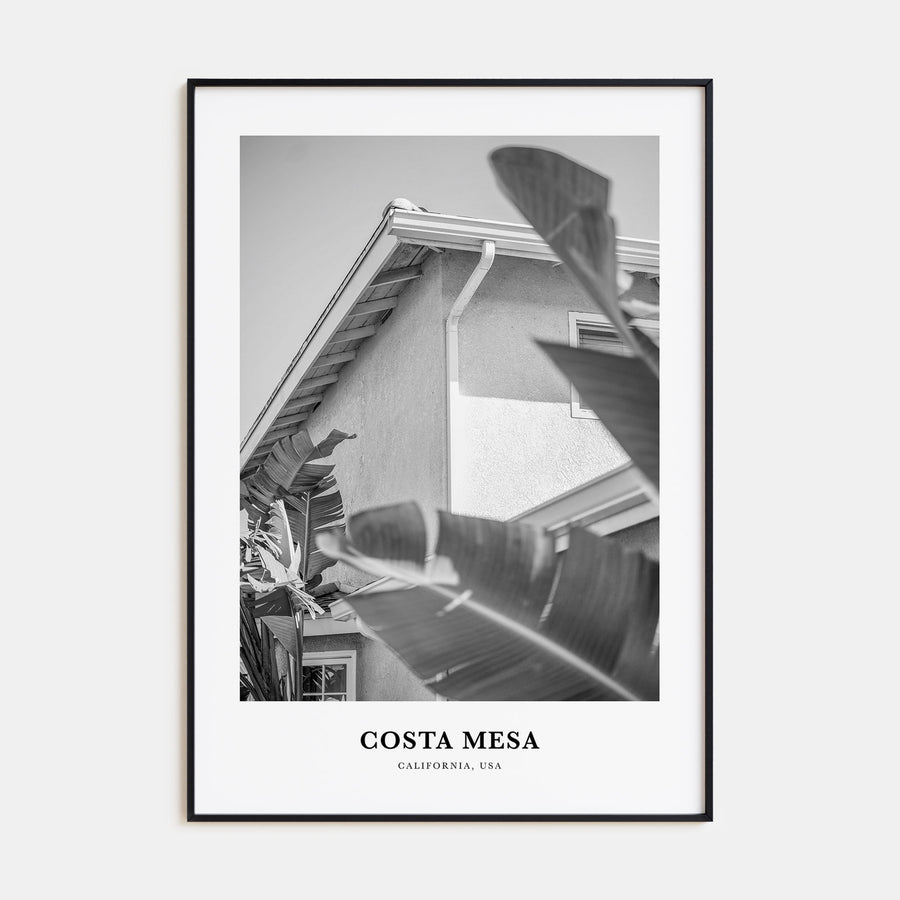 Costa Mesa Portrait B&W Poster