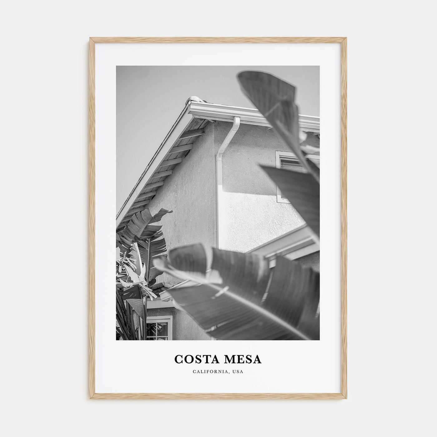 Costa Mesa Portrait B&W Poster