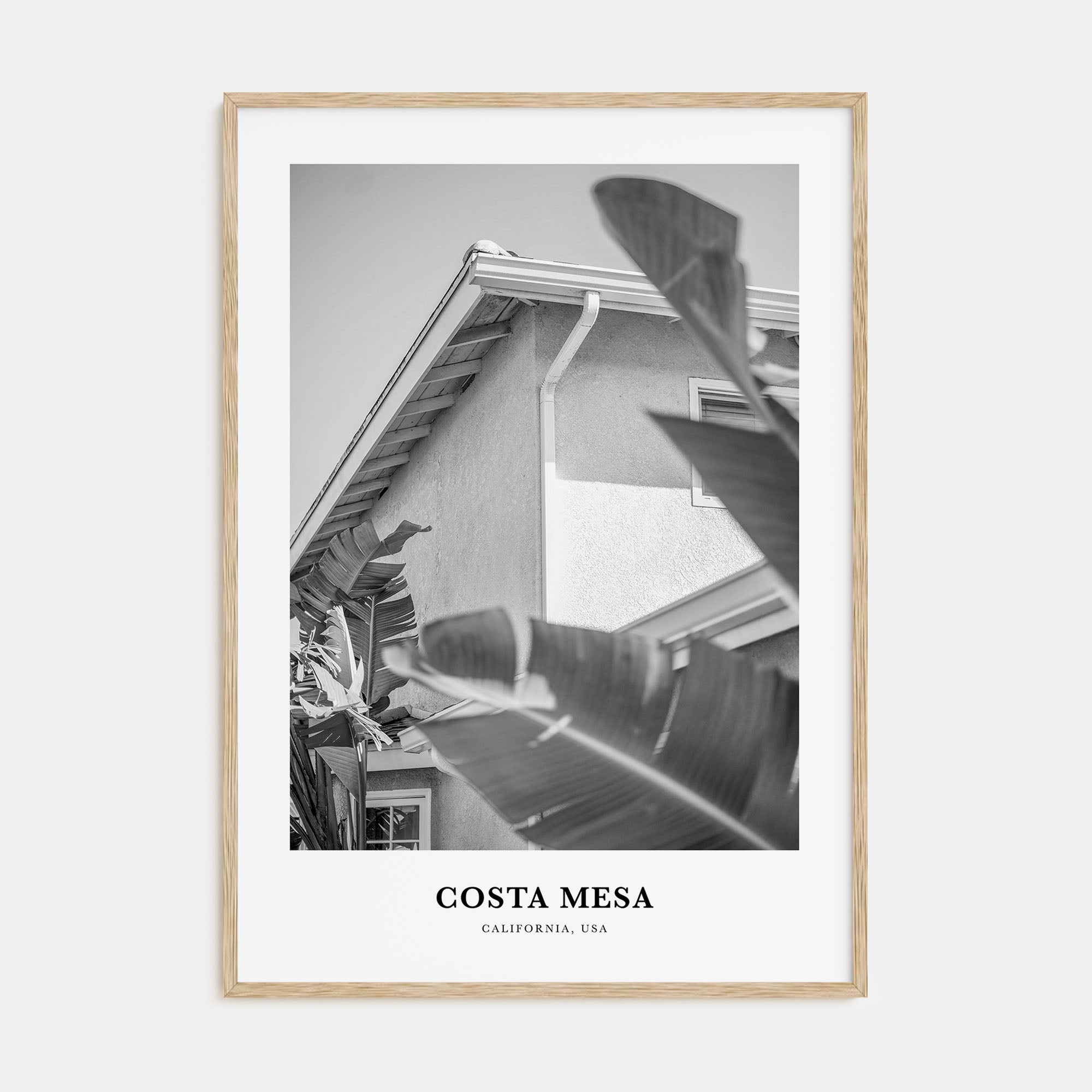 Costa Mesa Portrait B&W Poster