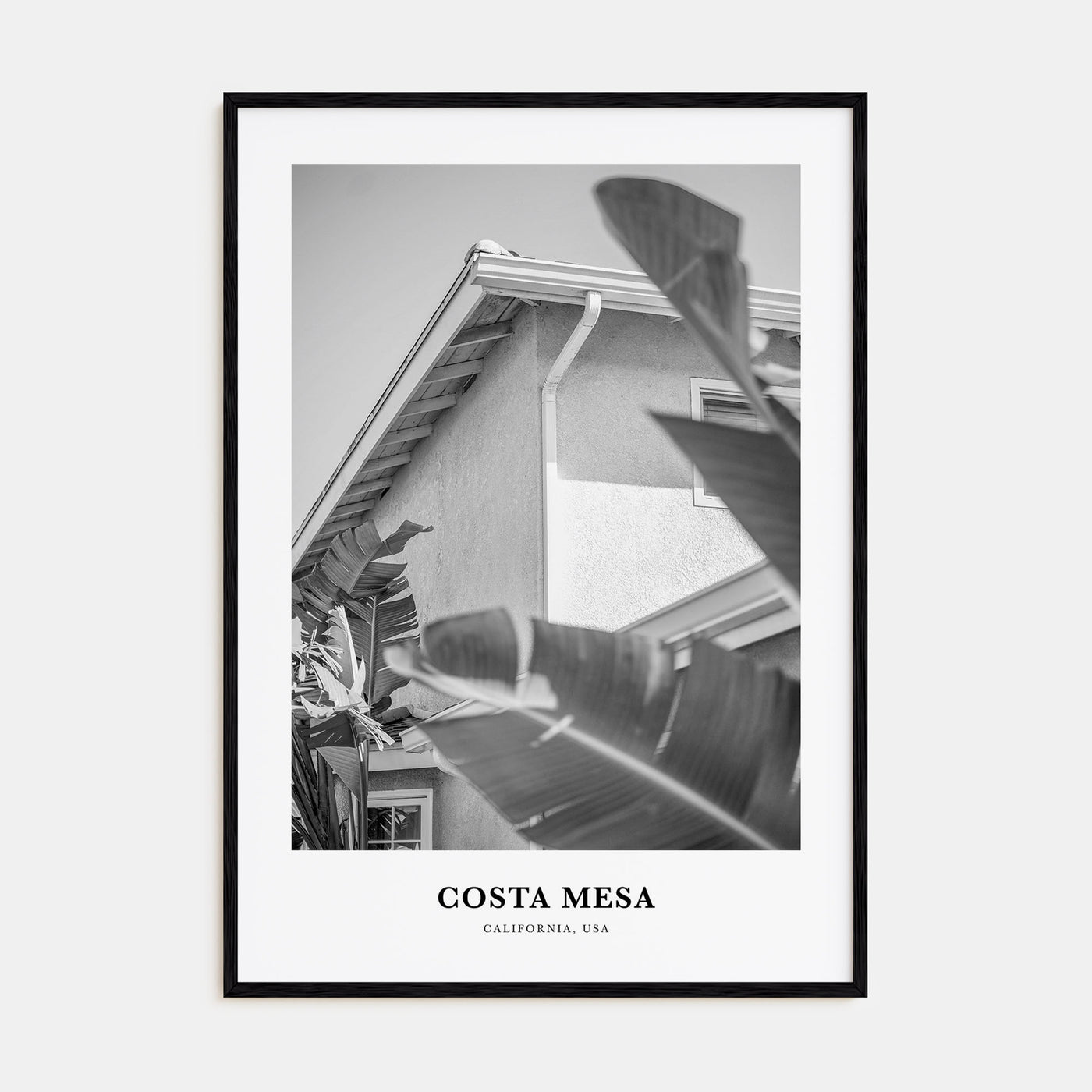 Costa Mesa Portrait B&W Poster