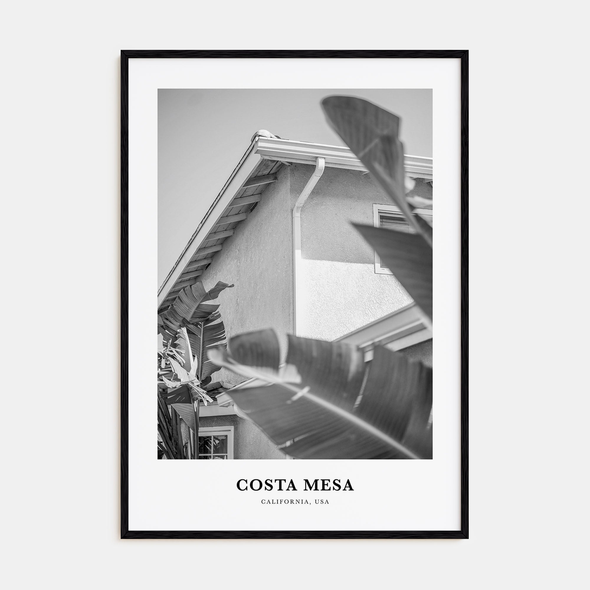 Costa Mesa Portrait B&W Poster
