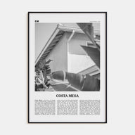 Costa Mesa Travel B&W Poster