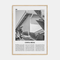 Costa Mesa Travel B&W Poster
