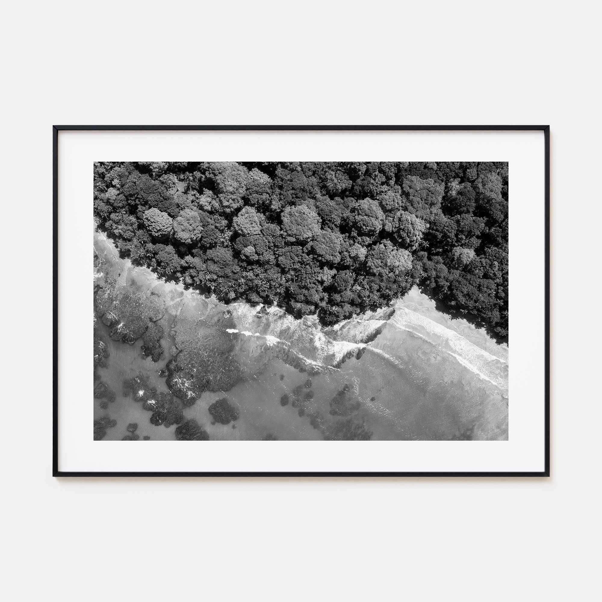 Costa Rica Landscape B&W Poster