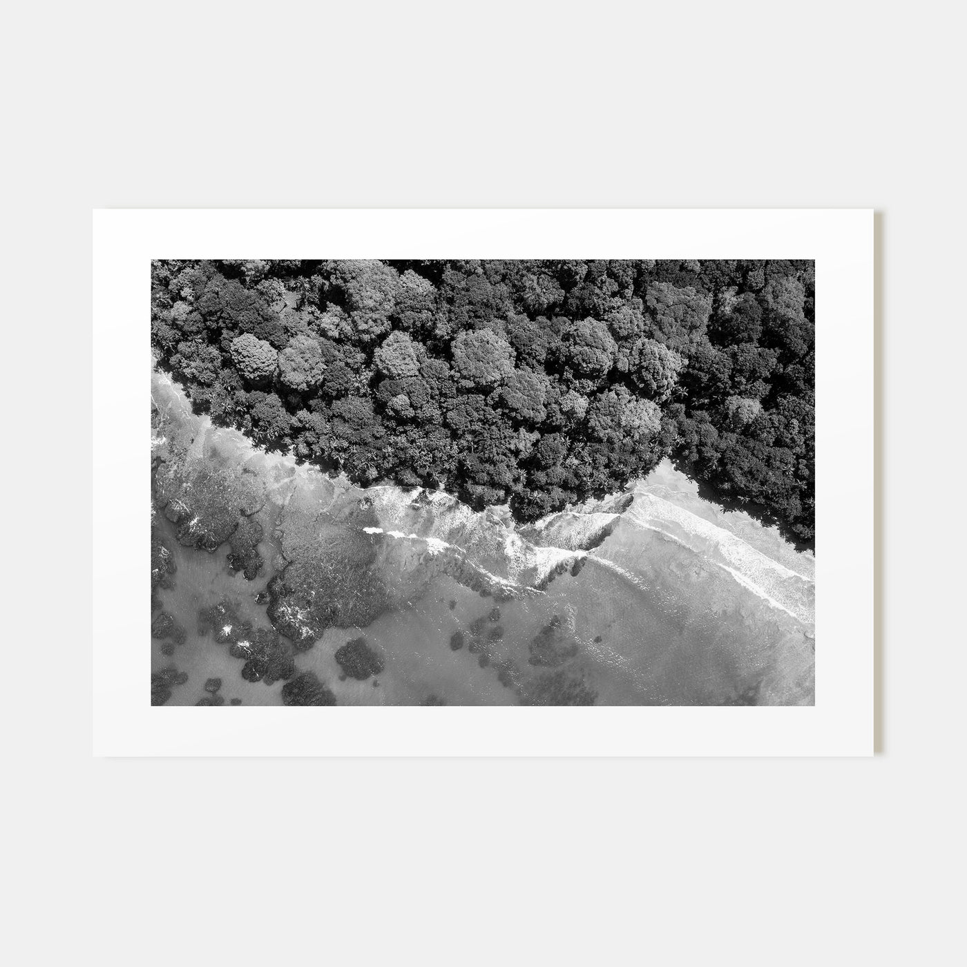 Costa Rica Landscape B&W Poster