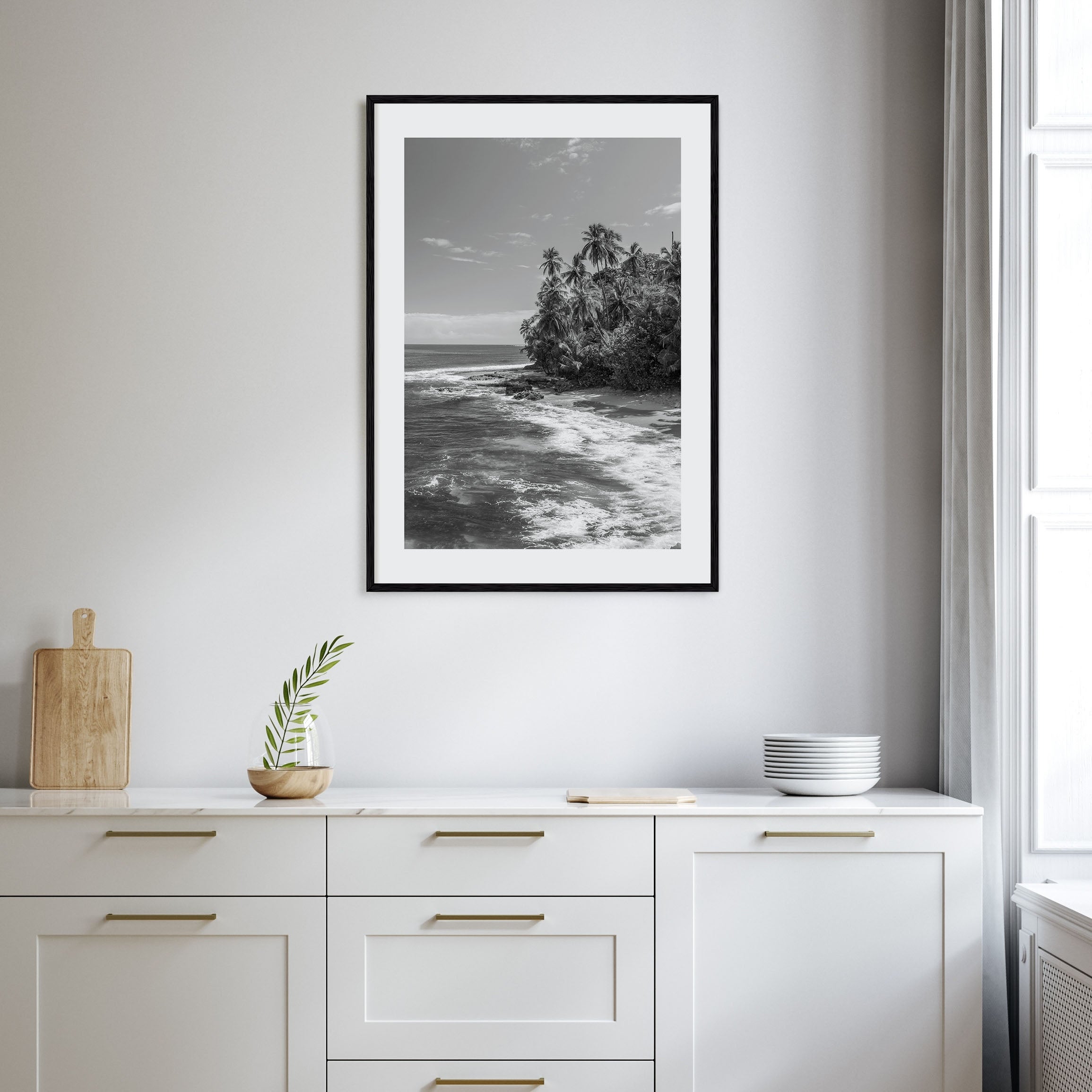 Costa Rica Photo B&W Poster