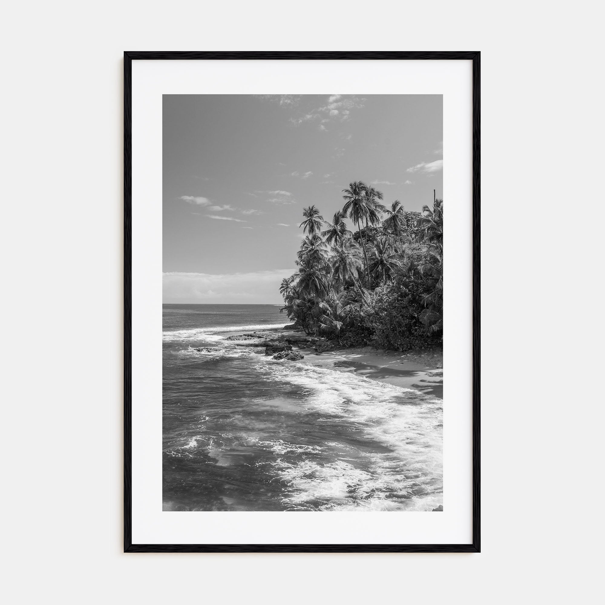 Costa Rica Photo B&W Poster