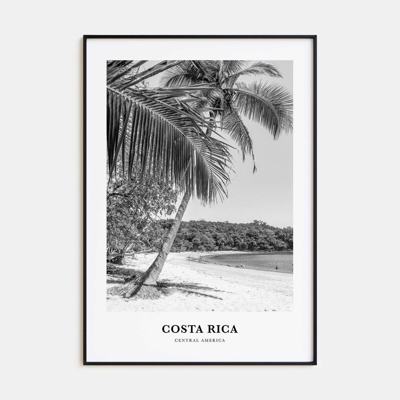 Costa Rica Portrait B&W No 1 Poster