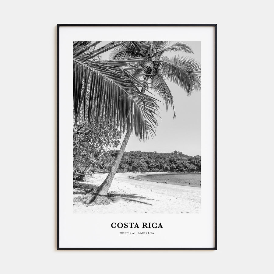 Costa Rica Portrait B&W No 1 Poster
