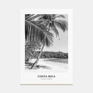 Costa Rica Portrait B&W No 1 Poster