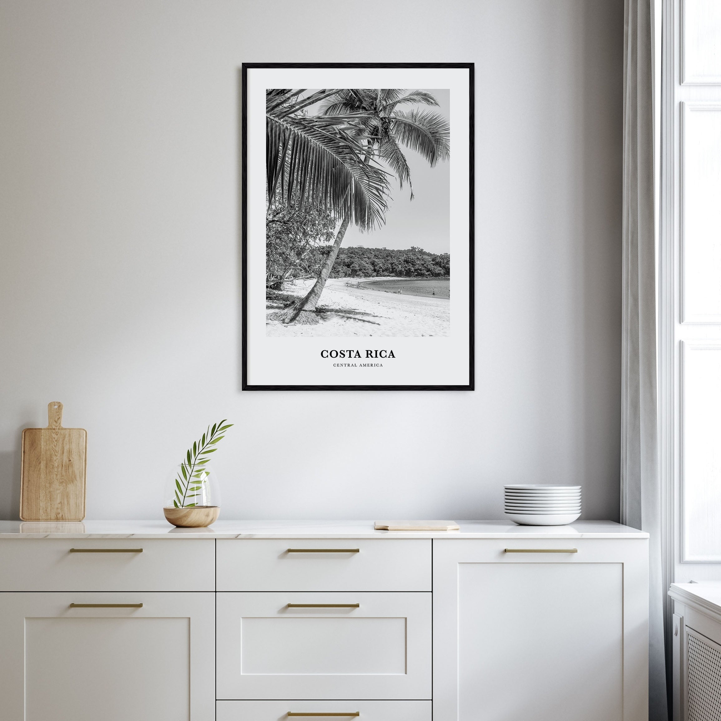 Costa Rica Portrait B&W No 1 Poster