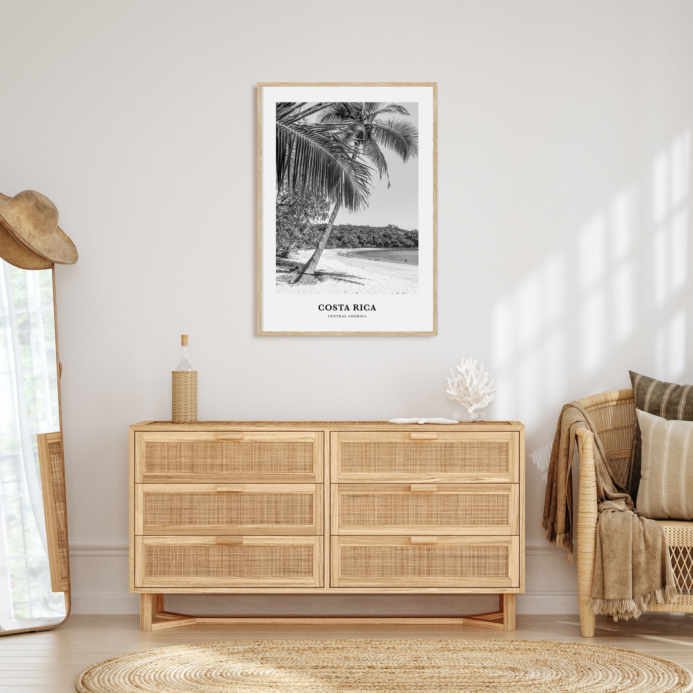 Costa Rica Portrait B&W No 1 Poster