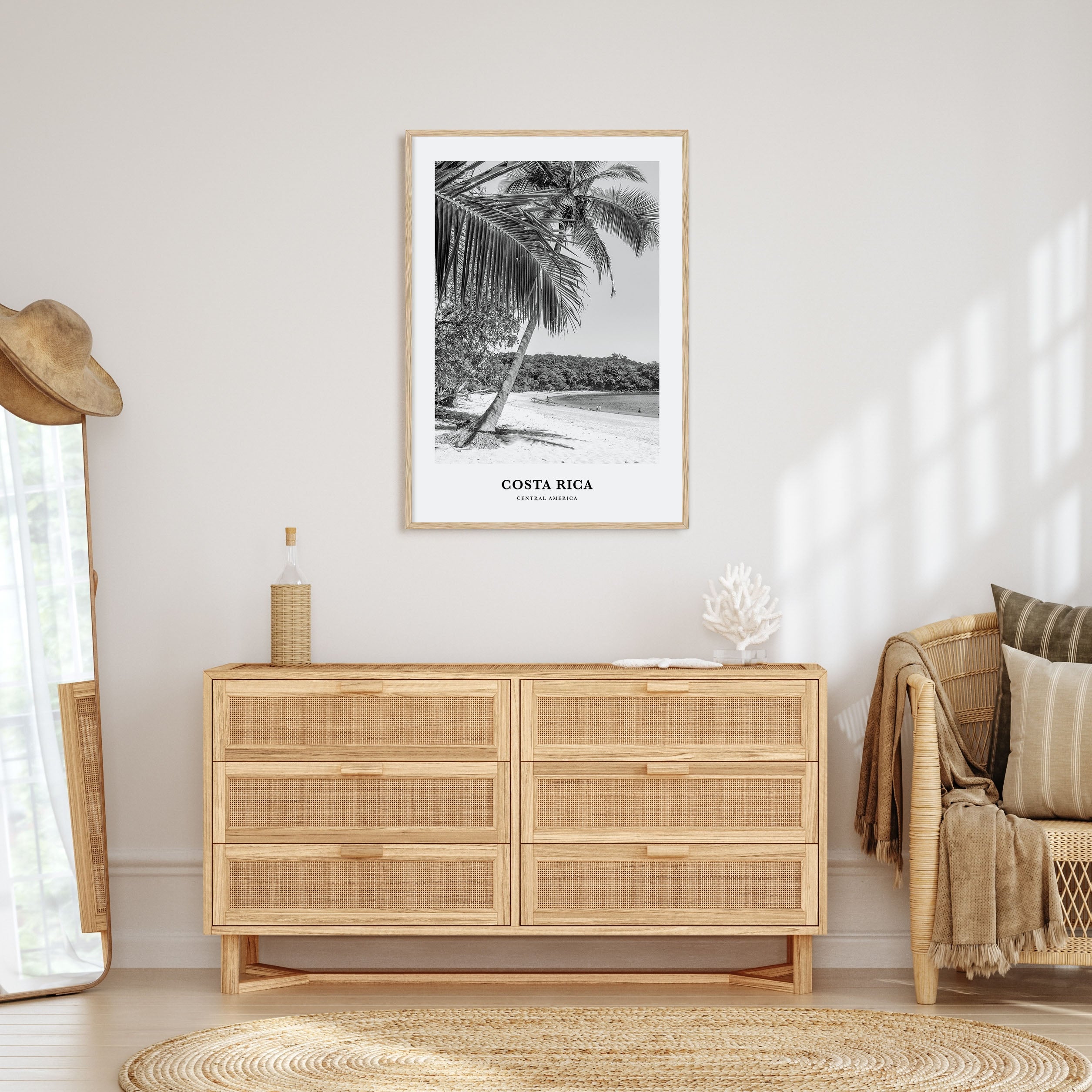 Costa Rica Portrait B&W No 1 Poster