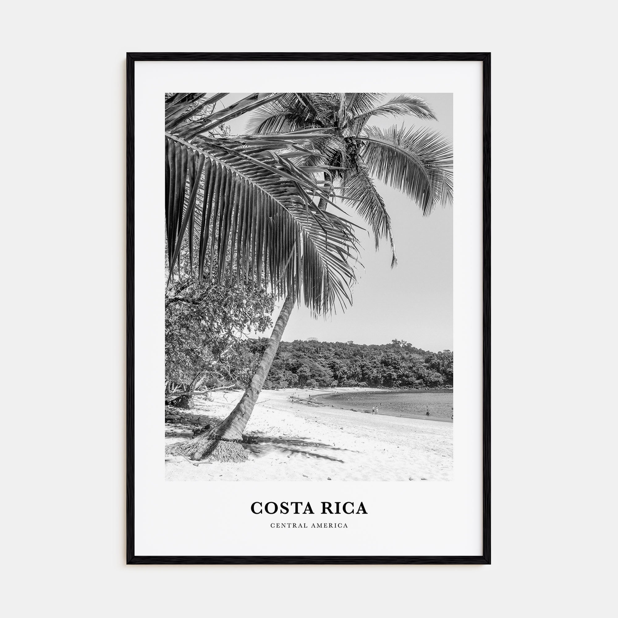 Costa Rica Portrait B&W No 1 Poster