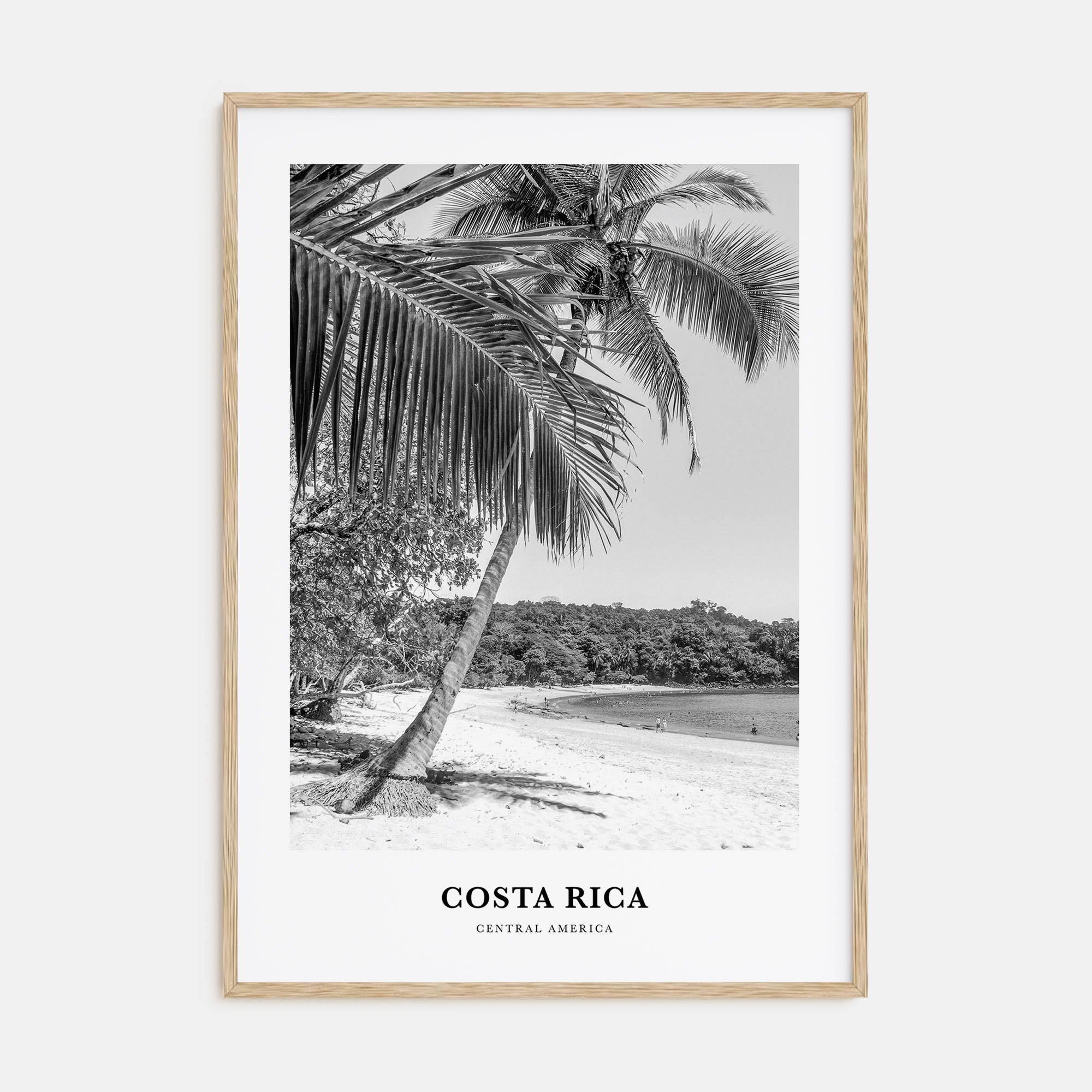 Costa Rica Portrait B&W No 1 Poster