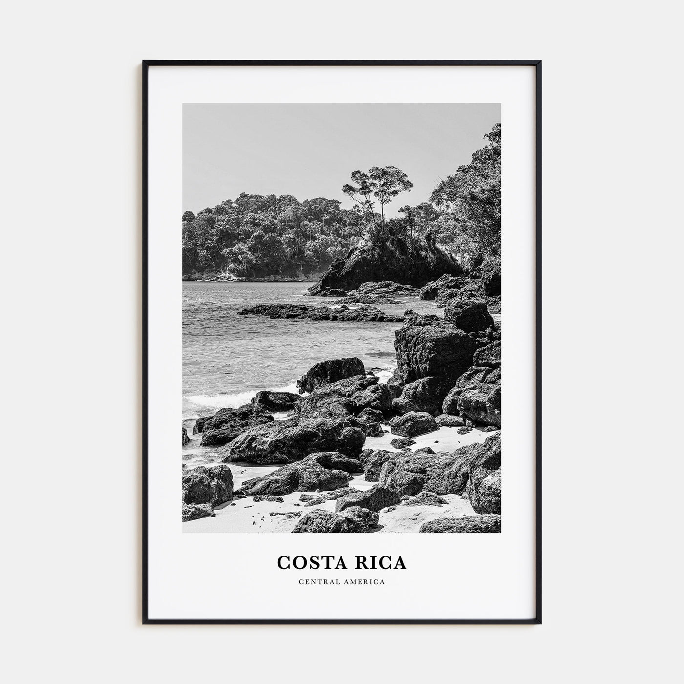 Costa Rica Portrait B&W No 2 Poster