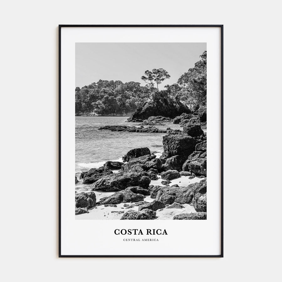 Costa Rica Portrait B&W No 2 Poster
