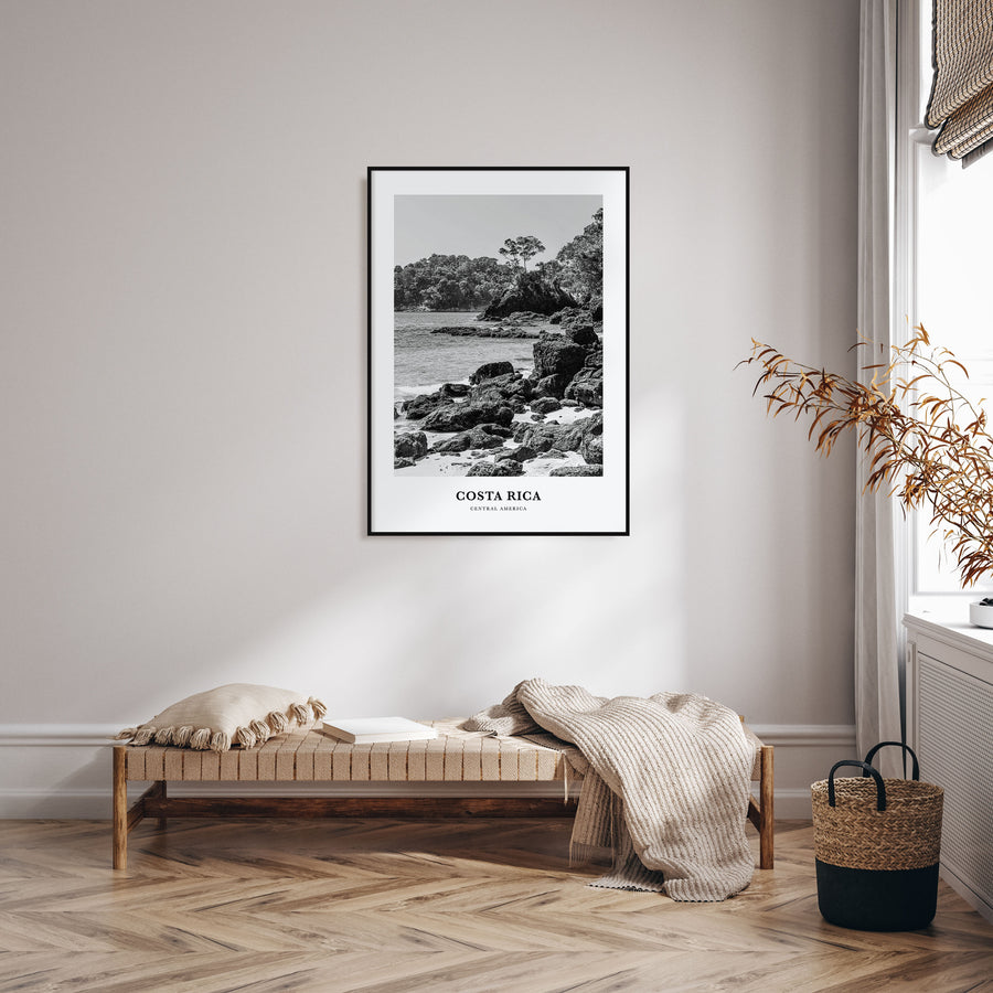 Costa Rica Portrait B&W No 2 Poster