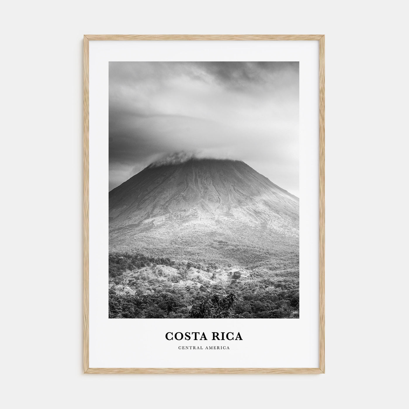 Costa Rica Portrait B&W No 3 Poster