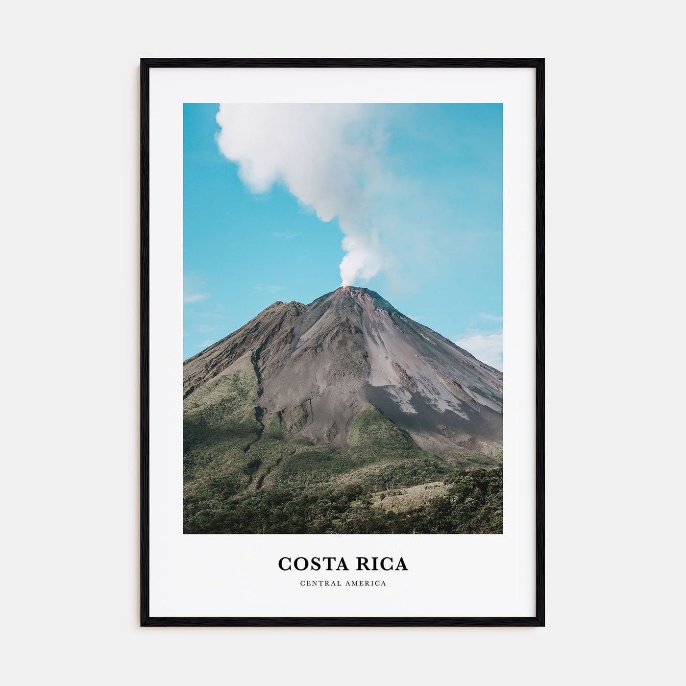 Costa Rica Portrait Color Poster