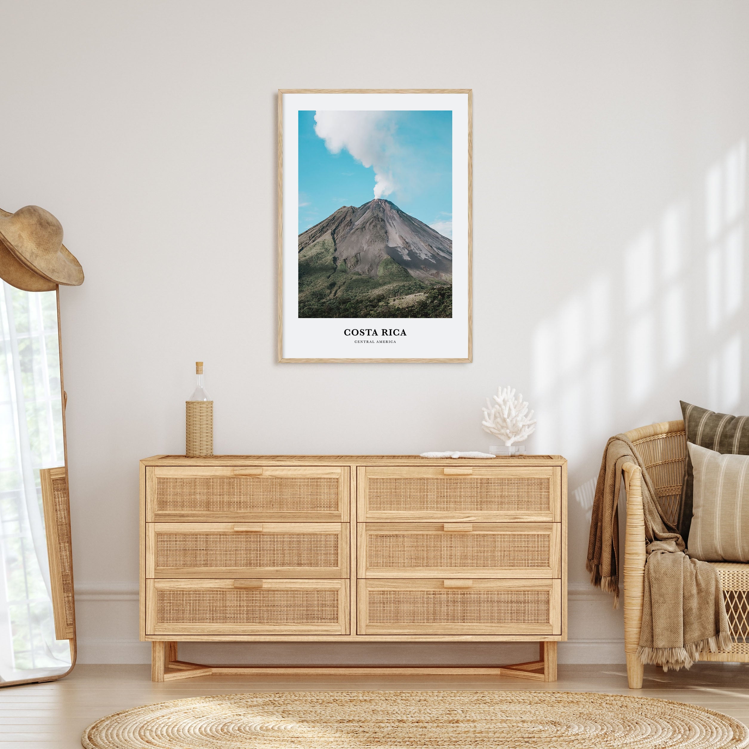 Costa Rica Portrait Color Poster