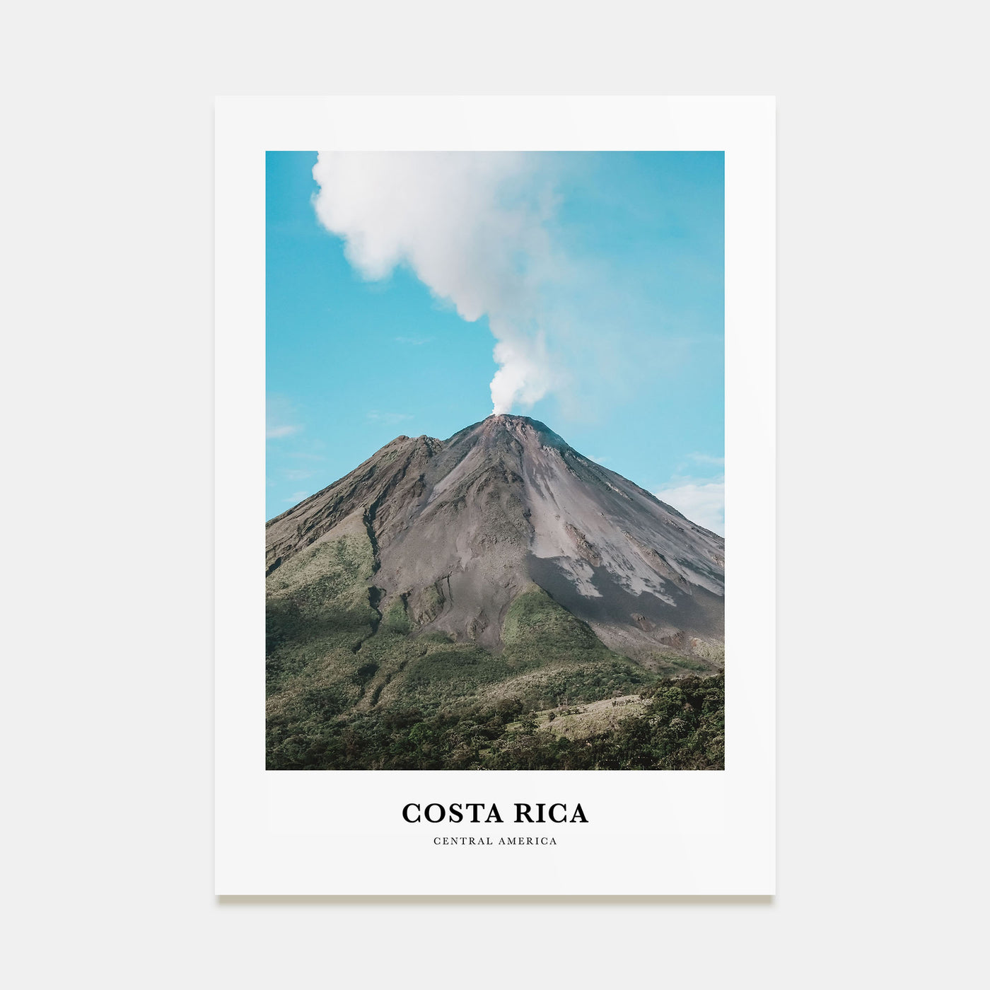 Costa Rica Portrait Color Poster
