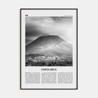 Costa Rica Travel B&W No 3 Poster