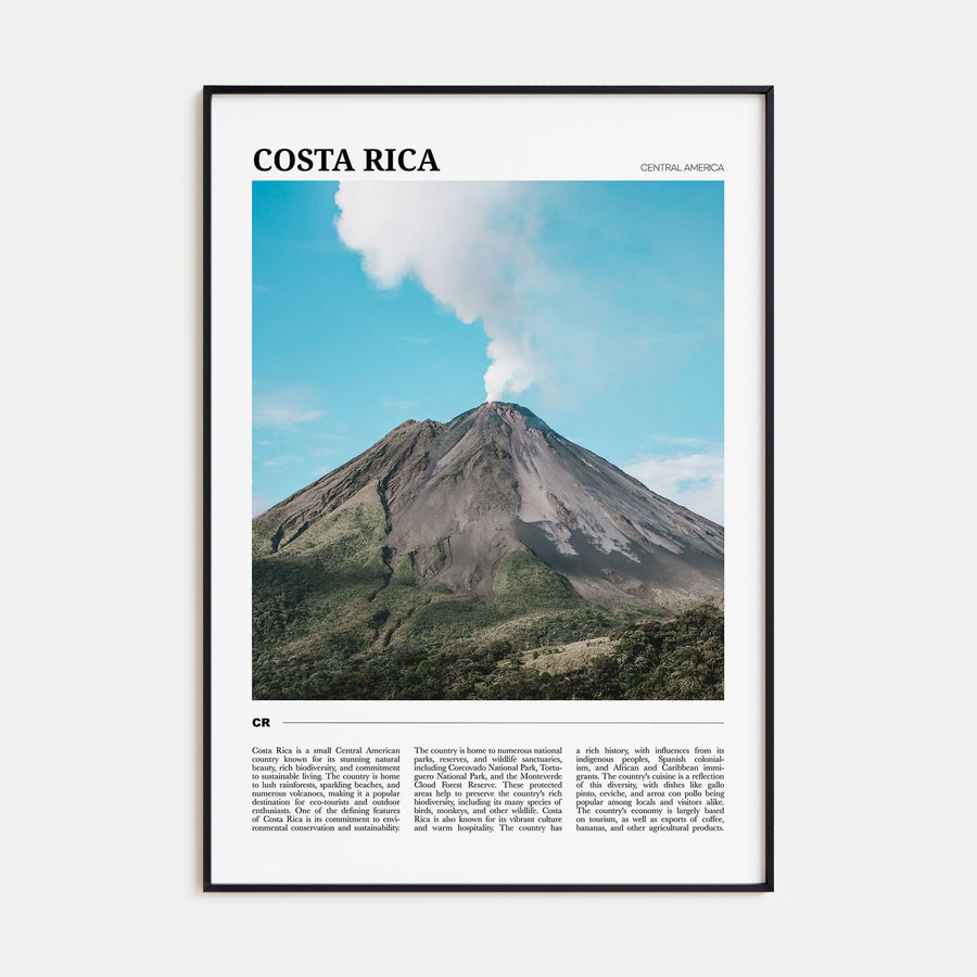 Costa Rica Travel Color Poster