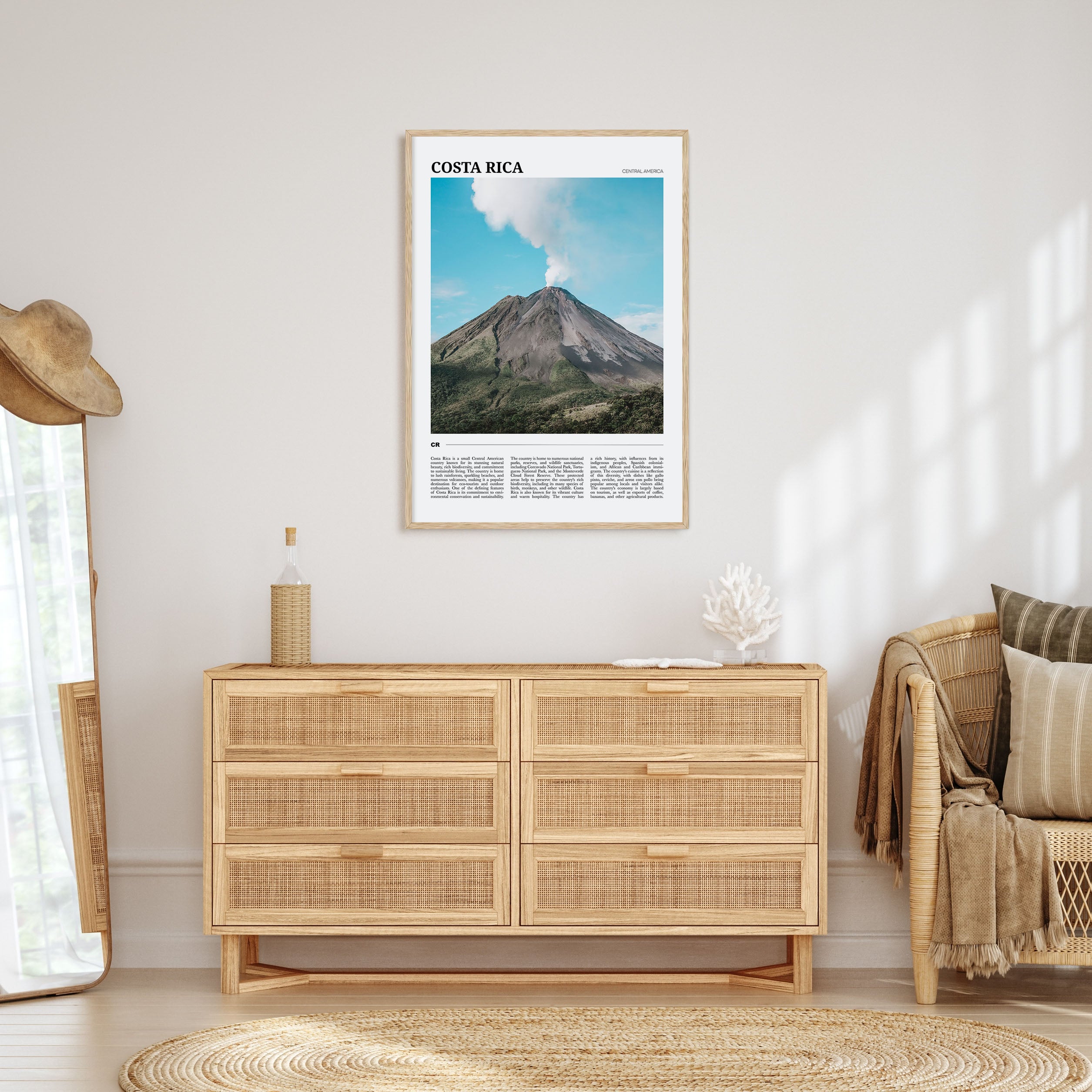 Costa Rica Travel Color Poster