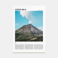 Costa Rica Travel Color Poster