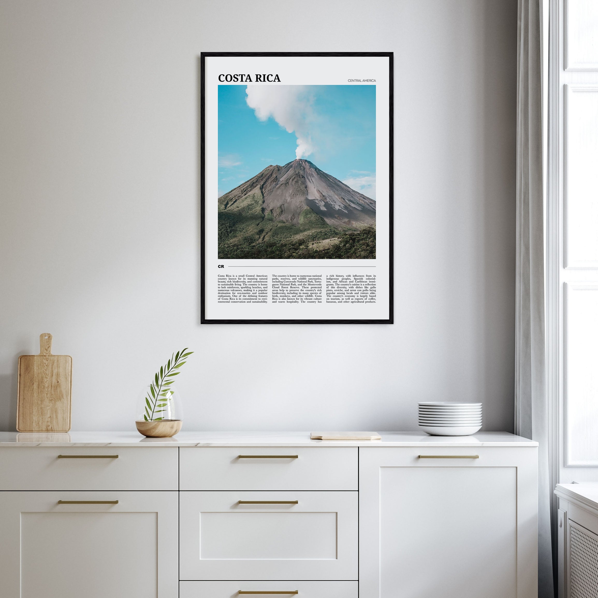 Costa Rica Travel Color Poster