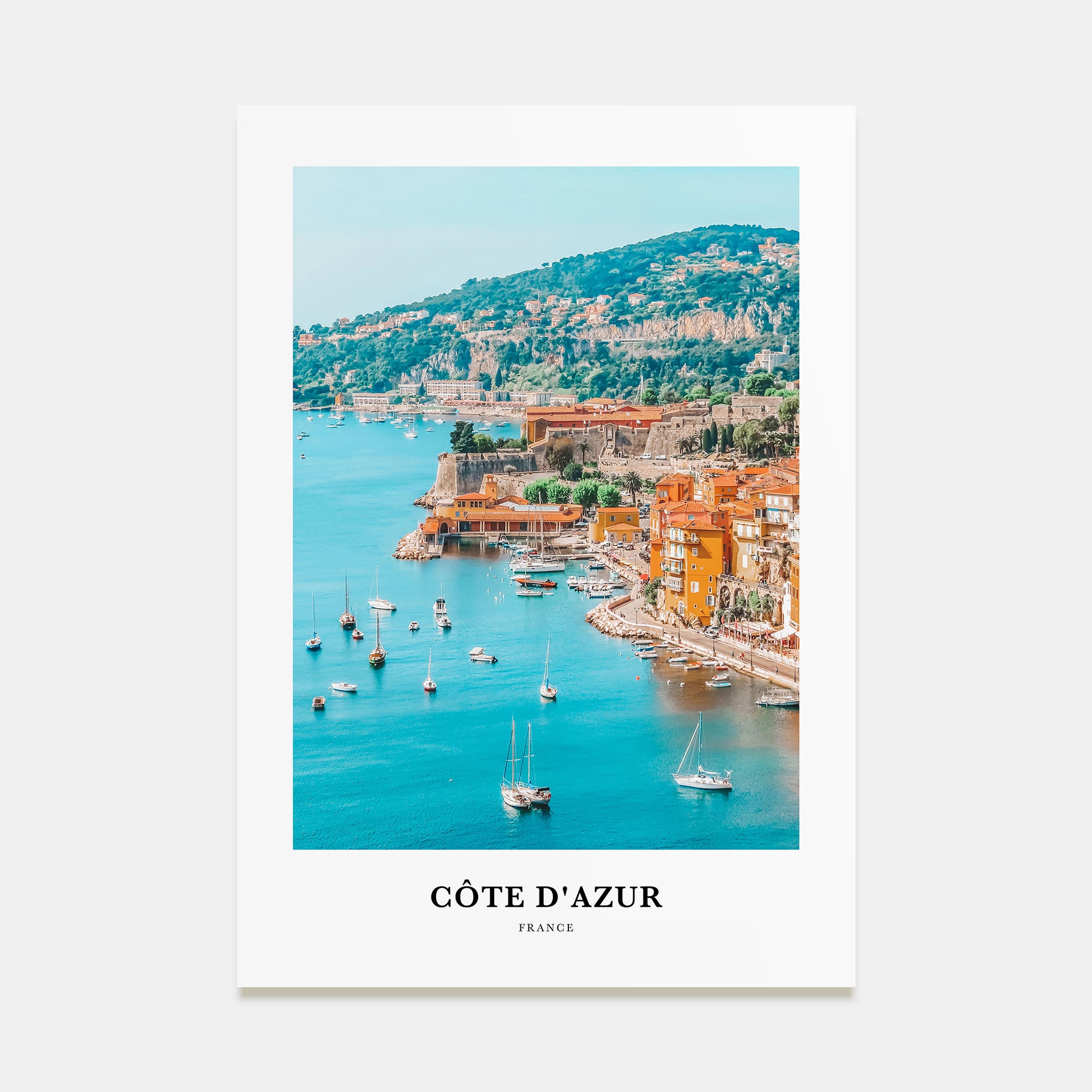 Cote d'Azur Portrait Color No 2 Poster