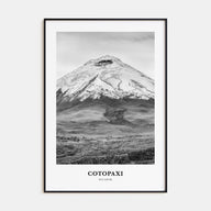 Cotopaxi Portrait B&W Poster