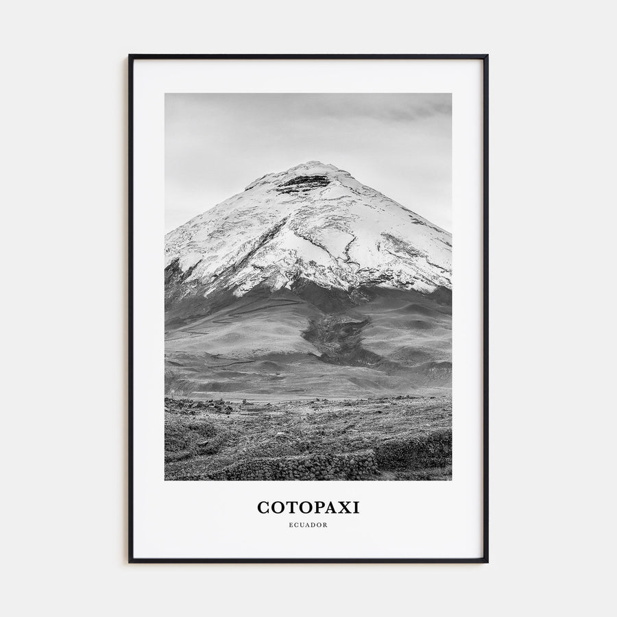 Cotopaxi Portrait B&W Poster