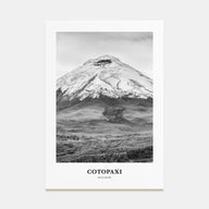 Cotopaxi Portrait B&W Poster