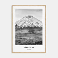Cotopaxi Portrait B&W Poster